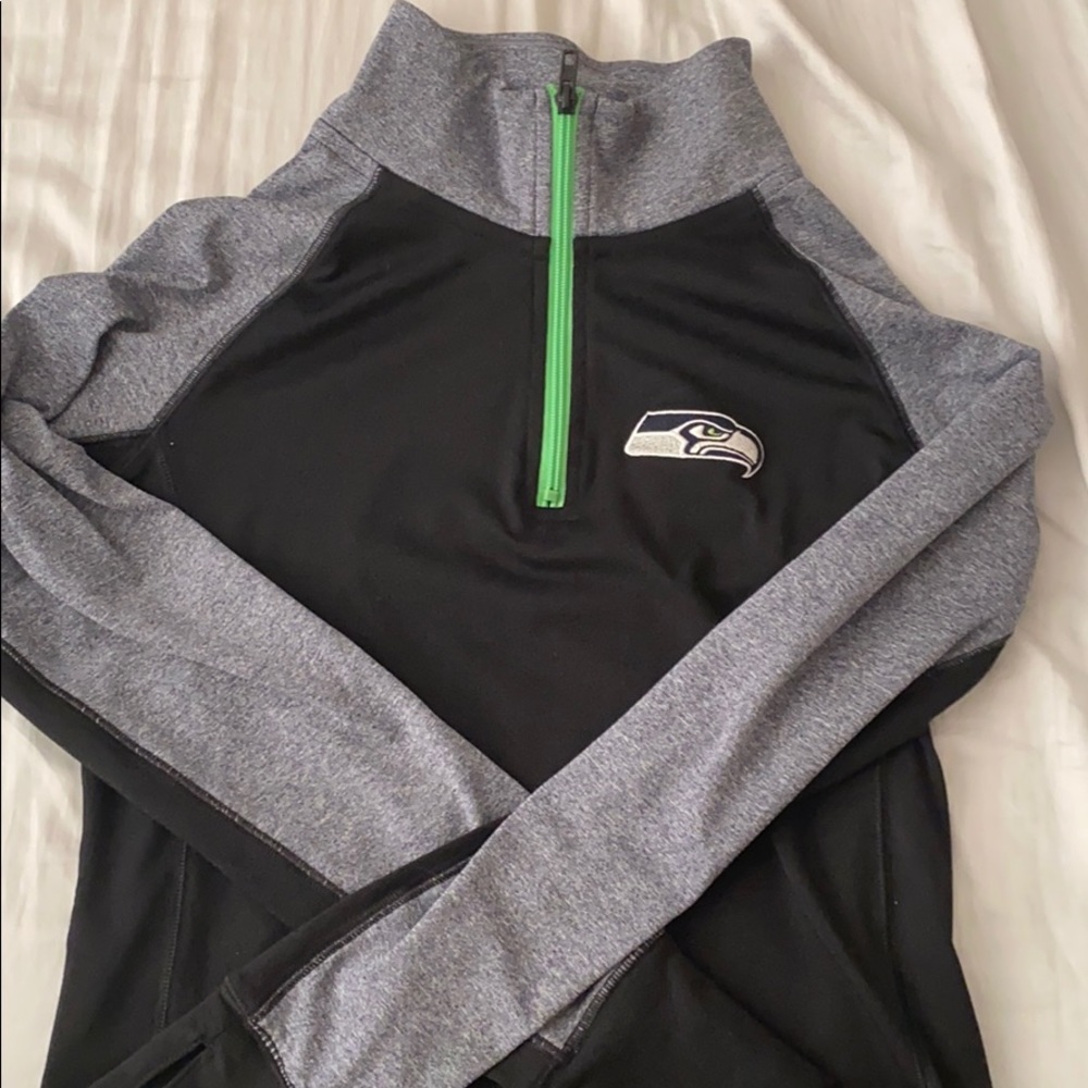 PINK 3/4 Seahawks zip up jacket